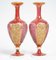 19th Century Bohemian Crystal Vases, Set of 2 2