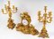 Gilt Bronze Mantel Clock and Candelabras by Henri Picard, Late 19th Century, Set of 3, Image 12