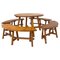 Mid-Century Modern Brutalist Dining Set in Fir, 1950s, Set of 5, Image 1