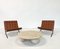 Chaises Barcelona en Cuir Marron par Mies Van Der Rohe pour Knoll, 1970, Set de 2 2