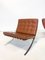 Brown Leather Barcelona Chairs by Mies Van Der Rohe for Knoll, 1970, Set of 2 6