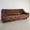 Danish 3-Seat Sofa in Brown Leather, 1970s 1