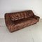 Danish 3-Seat Sofa in Brown Leather, 1970s 7