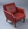 Vintage Danish Cognac Leather Lounge Chair, 1960s, Image 2