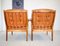 Vintage Swedish Cognac Leather Lounge Chairs from Gote Mobler, Set of 2 11