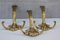 Vintage Brass Wall Hangers, 1980s, Set of 3, Image 3