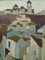 Modernist Town, 1950s, Oil on Canvas, Framed 5