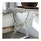 Antique Garden Table in Painted Cast Iron with Wooden Top, Image 5