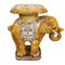 Mid-Century Glazed Ceramic Elephant Garden Drinks Table 1