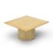 Square Travertine Coffee Table from Poltrona Frau, 1970s, Image 1