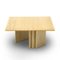 Square Travertine Coffee Table from Poltrona Frau, 1970s 3