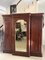 Victorian Figured Mahogany Breakfront Wardrobe, 1860s 1