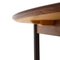 Tavolo da pranzo in legno con ripiano rotondo allungabile, anni '60, Immagine 13