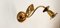 Brass Arm Wall Light with Decorations, Image 1