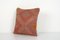 Small Turkish Oriental Oblong Red Cicim Lumbar Kilim Cushion Cover 3