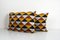 Yellow Velvet Lumbar Ikat Cushion Covers, Set of 2 2