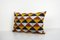 Housse de Coussin Lombaire Ikat Velours Coloré Triangle Turc 2