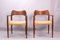 Model MK213 Carver Chairs by Arne Hovmand-Olsen for Mogens Kold, 1950s, Set of 2 1