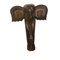 Mid-Century Carved Wood Elephant Sculpture 1
