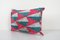 Ethnic Decorative Oblong Pink Velvet Lumbar Ikat Cushion Cover 2