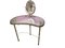 Vintage Vanity Dressing Table with Mirror in Bronze, 1950s 1