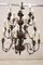 Large Chandelier in Wood and Iron, 1920s 3