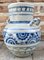 Small Vintage Blue and White Vase in Porcelain from Talavera, 1980s 6