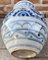 Small Vintage Blue and White Vase in Porcelain from Talavera, 1980s 4