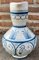 Mid-Century Vase in White and Blue Ceramic, 1970s 3