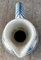 Mid-Century Vase aus weißer & blauer Keramik, 1970er 5
