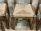 Esszimmerstühle aus Eiche mit Sitz aus Stroh, 1970er, 6er Set 5