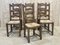 Oak Dining Chairs with Straw Seats, 1970s, Set of 6, Image 1