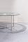Mesa de comedor de acero y vidrio, años 70, Imagen 10