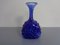Italian Blue Bubble Glass Vase, 1960s 2
