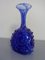 Vase Bleu en Verre Bullé, Italie, 1960s 7