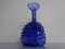 Vase Bleu en Verre Bullé, Italie, 1960s 5