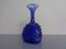 Vase Bleu en Verre Bullé, Italie, 1960s 4