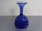 Italian Blue Bubble Glass Vase, 1960s 3