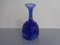 Vase Bleu en Verre Bullé, Italie, 1960s 6