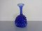 Italian Blue Bubble Glass Vase, 1960s 1