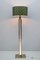 Mid-Century Modern Romeo Rega Style Lamp in Brass with Gucci Fabric, 1970 3