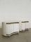 Italian Bedside Tables in White Lacquered Wood by Simon Gavina, 1960s, Set of 2 2