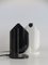 Lampade da tavolo in plastica nera e bianca, Italia, anni '60, set di 2, Immagine 6