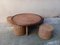 Rope Coffee Table and Stools, 1970s, Set of 5 9