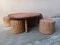 Rope Coffee Table and Stools, 1970s, Set of 5 17