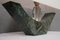 Indische Tischlampe aus grünem Marmor & Muranoglas, 2000er 7