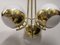 Round Murano Glass and Brass Chandelier, 2000s, Image 3