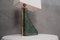 Italian Indian Green Marble and Brass Table Lamp, 2000s 3