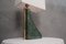 Italian Indian Green Marble and Brass Table Lamp, 2000s, Image 3