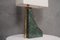 Italian Indian Green Marble and Brass Table Lamp, 2000s 8